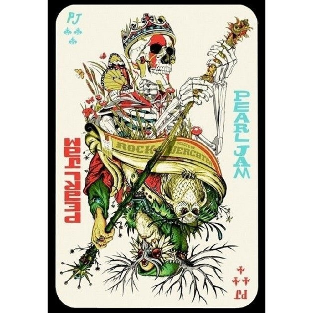 Pearl Jam TYLER STOUT JEFF SOTO Poster Rock WERCHTER BELGIUM 2012 Double Sided
